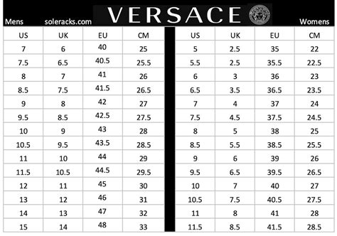 versace jeans sizing|versace shoe size chart.